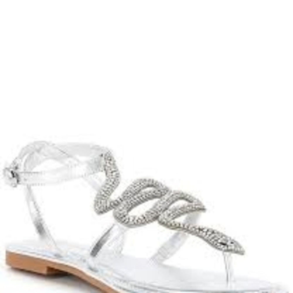 Elegant Silver Women's Sandals